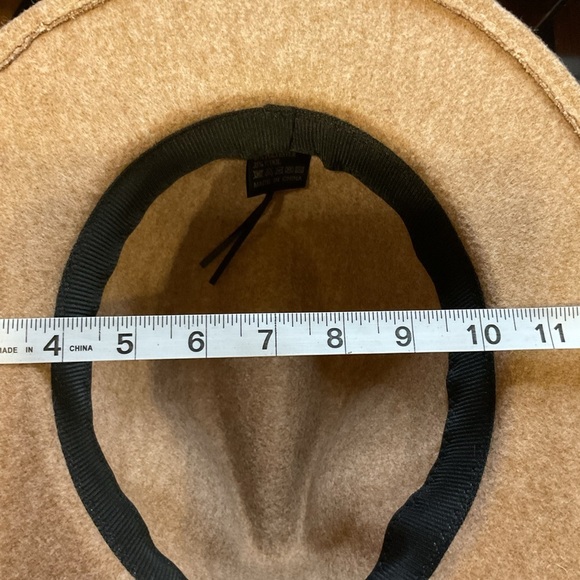 Wool Tan Fedora Hat - Picture 4 of 8
